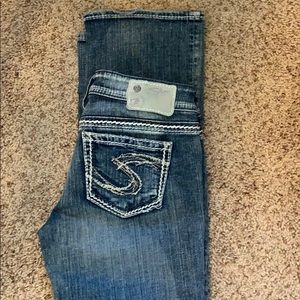 Women’s silver jeans